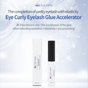 Eyecurly Eyelash Extension Accelerator Primer 5g / Pre-treatment for eyelash extension/Accelerate adhesion speed/Improve elongation retention (transparent) / Ingredient harmless to human body - The completion of pretty eyelash with elasticity