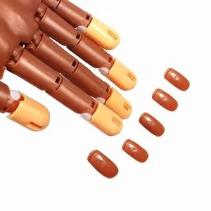 Nail Trainning Practice Hand with 200 PCS Nails - Nail Display Manicure Supply - Flexible Movable False Fake Hands for Nail Manicure-Best Manicure DIY Print Practice Tool 202 Piece Set - 12312