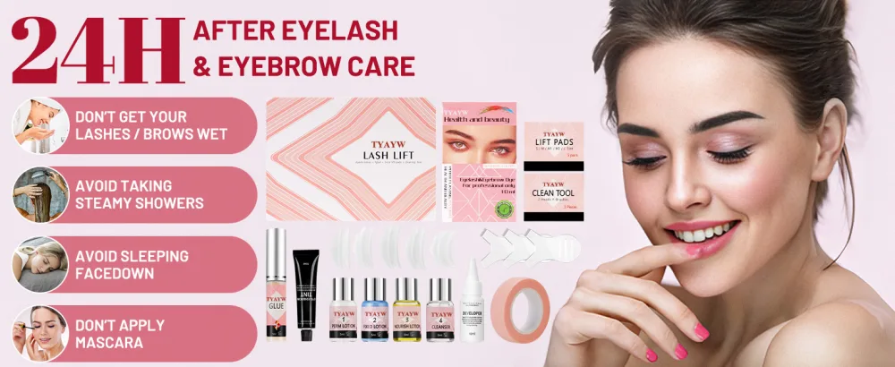 Lash Lift and Black Kit Eyelash & Brow Perm Kit 3 IN 1 Quick Lifting & Voluminous Coloring Professional Salon Eyelash Perm Kit with Complete Tools for Newbies & Pros Lasts for 6-8 Weeks - lash tint