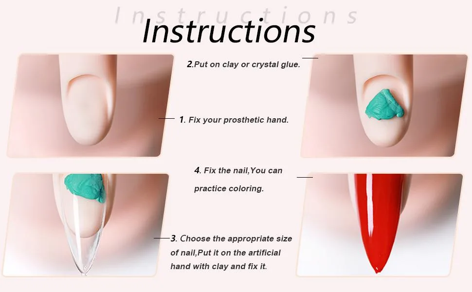 Nail Training Practice Hand for Acrylic Nails, Fake Hand Manicure Practice Tool Nails Practice, Flexible Bendable Mannequin Hand, Training Movable and Flexible Fake Hand Kit - Flexible Bendable Mannequin Hand