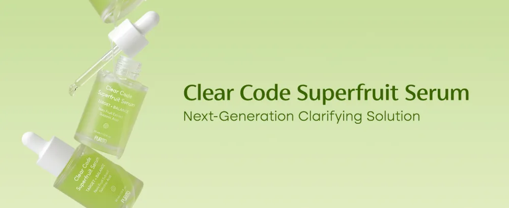 PURITO Clear Code Superfruit Serum 30ml/1.01 fl.oz. Next-Generation Clarifying Solution with Noni Fruit Extract Non-Irritating Vegan Cruelty-Free Suitable for Sensitive Skin Korean Skincare - serum