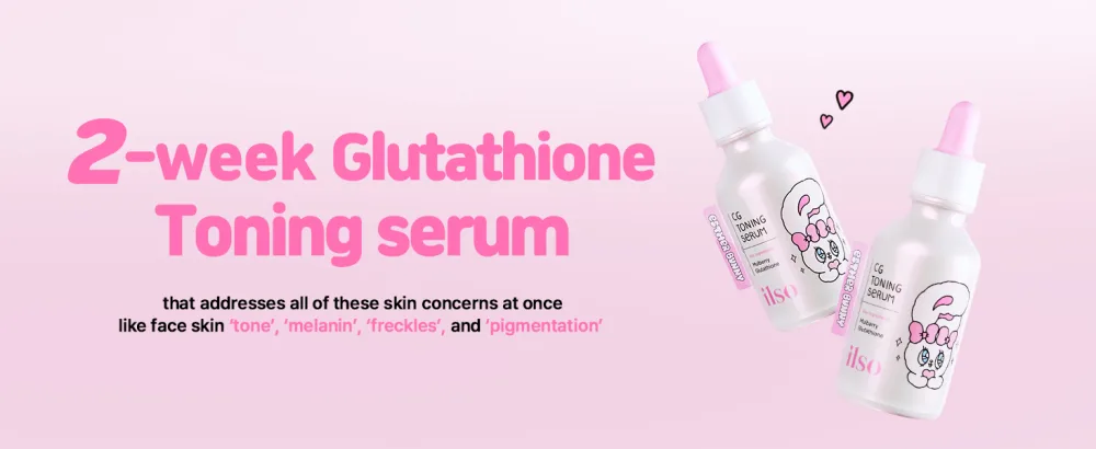 High Functionality Serum Set - Esther Bunny Limited Edition CG Toning Glutathione Serum ER Firming Retinol Serum + Esther Bunny Doll keyring gifted - product information 3
