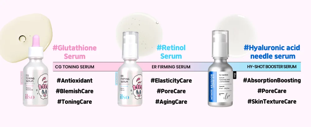High Functionality Serum Set - Esther Bunny Limited Edition CG Toning Glutathione Serum ER Firming Retinol Serum + Esther Bunny Doll keyring gifted - product information 7