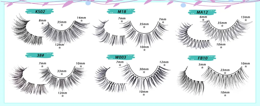 Obeyalash False Eyelashes Natural Look 10 Pairs False Lashes Strip Natural lashes Invisible Clear Thin Band Lightweight Fluffy Wispy Spiky 3D Volume Eye Lashes 7-10mm (M18) - Obeyalash 10 Pairs False Eyelashes Set False Lashes Natural Lashes Strip Lashes Curl