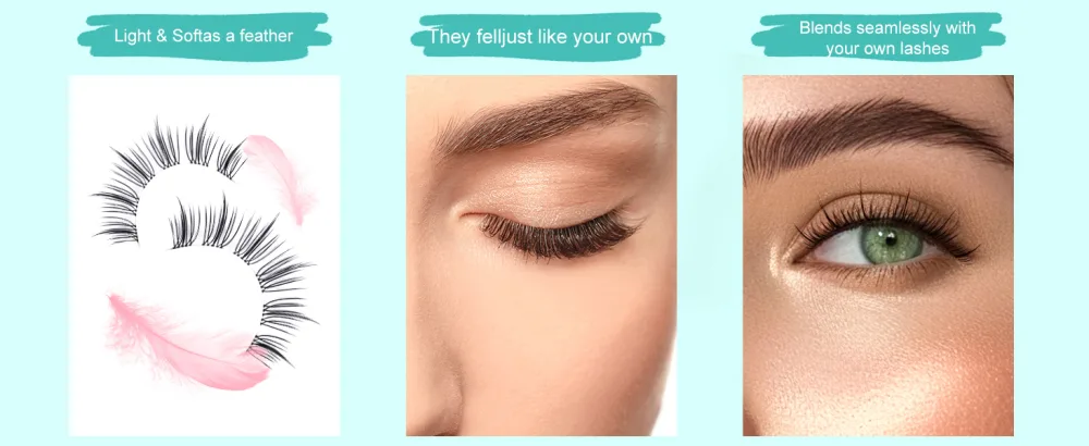 Obeyalash False Eyelashes Natural Look 10 Pairs False Lashes Strip Natural lashes Invisible Clear Thin Band Lightweight Fluffy Wispy Spiky 3D Volume Eye Lashes 7-10mm (M18) - Obeyalash 10 Pairs False Eyelashes Set False Lashes Natural Lashes Strip Lashes Curl