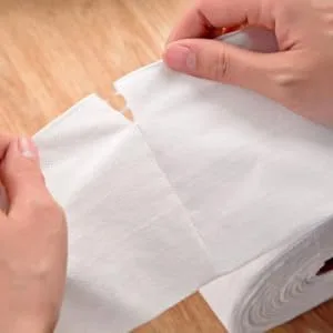 Dry Wet Tissues 2 Rolls Face Towel White Clean Tissue Cleansing Wipes - product information 6