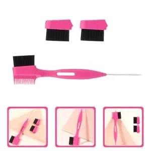 1 Set Steel Needle Eyebrow Brush Combs Brow Comb Eye Brow Brush Comb Eyebrow Brush and Comb Eyelash Styler Nylon Wool - product information 1