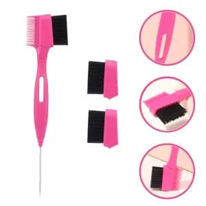 1 Set Steel Needle Eyebrow Brush Combs Brow Comb Eye Brow Brush Comb Eyebrow Brush and Comb Eyelash Styler Nylon Wool - product information 4