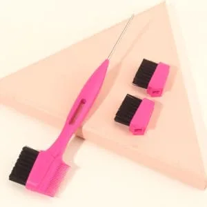 1 Set Steel Needle Eyebrow Brush Combs Brow Comb Eye Brow Brush Comb Eyebrow Brush and Comb Eyelash Styler Nylon Wool - product information 5