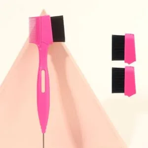 1 Set Steel Needle Eyebrow Brush Comb Eye Brow Brush Eyelash Styler Nylon Wool - product information 4