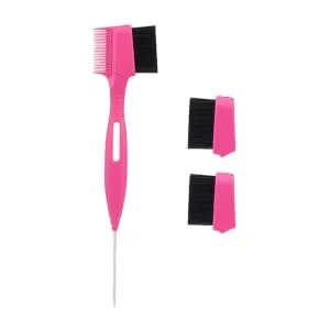 1 Set Steel Needle Eyebrow Brush Comb Eye Brow Brush Eyelash Styler Nylon Wool - product information 6