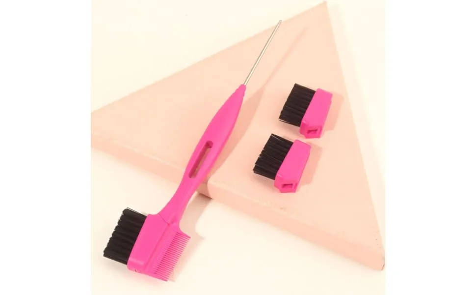 1 Set Steel Needle Eyebrow Brush Comb Eye Brow Brush Eyelash Styler Nylon Wool - product information 7