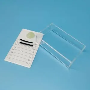 1pc Box Eyelash Storage Box Makeup Supplies Hand Held Mirror False Eyelash Holder Lash Pallet Clear Tray Floral Boxes Eyelash Extension Pallet With Cover White - product information 5