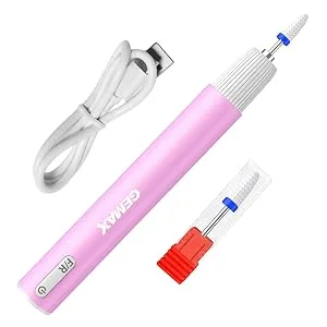 Nail Drill, Nail Filer Machine, Professional Electric Nail File, Portable Nail Drill Set (Pink Cordless) - professional ceramic nail drill bits