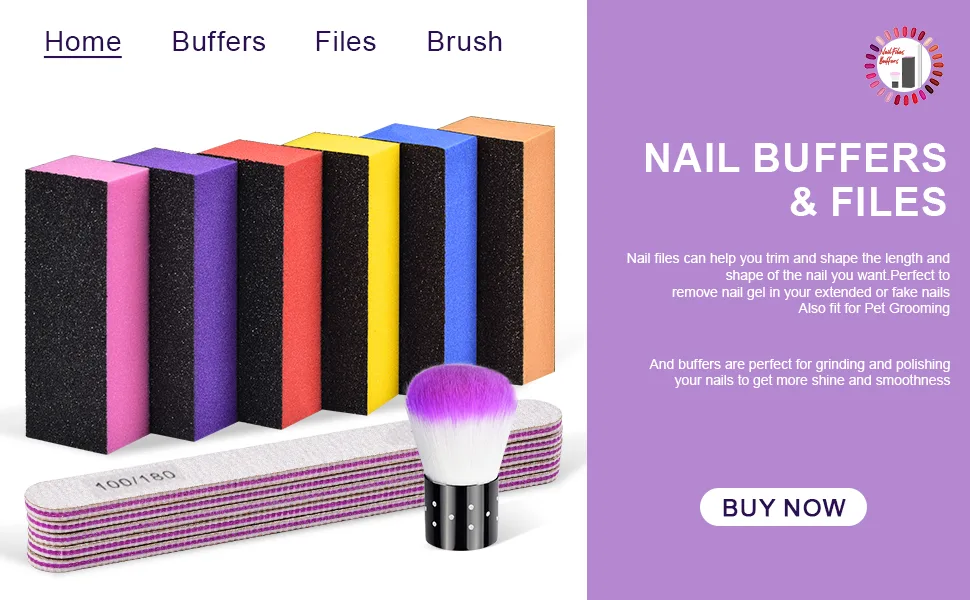 Nail Buffers Blocks, TsMADDTs 13pcs Nail Files and Buffers Sanding Buffer for Acrylic Nails 3 Way Buffing File 60 60 100 Grit with Brush Pedicure Manicure Tool - product information 12