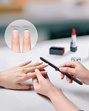 Nail Buffers Blocks, TsMADDTs 13pcs Nail Files and Buffers Sanding Buffer for Acrylic Nails 3 Way Buffing File 60 60 100 Grit with Brush Pedicure Manicure Tool - Nail Files