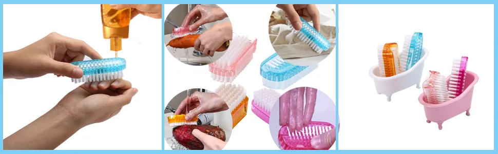 Nail Brush fingernail Brushes for Cleaning Hand Brushes for Nails fingernail Scrubber Hand Washing Brush 4pcs - product information 7