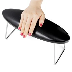 Nail Arm Rest Non Slip, Microfiber Leather Nail Hand Rest Manicure Hand Pillow Hand Rest for Nails Tech Reposabrazos para Manicura, Black - product information 3