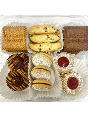 My Dad's Cookies Gluten Free Assorted Cookies, Dairy Free, Kosher, Fresh Baked 20 Count Assortment, 10oz Package - Elan Malina