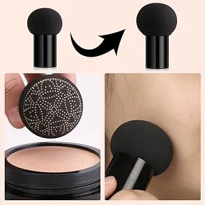 Mushroom Head Air Cushion CC Cream, Concealer Lasting Nude Makeup Moisturizing BB Liquid Foundation, Even Skin Tone Makeup Base Primer A-Natural - product information 5