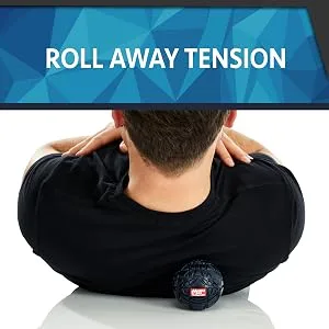 Muscle Max Massage Ball - Therapy Ball for Trigger Point Massage - Deep Tissue Massager for Myofascial Release - Mobility Ball for Exercise & Recovery Navy Blue - massage ball deep tissue