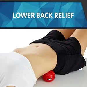 Muscle Max Massage Ball - Therapy Ball for Trigger Point Massage - Deep Tissue Massager for Myofascial Release - Mobility Ball for Exercise & Recovery Navy Blue - massage balls