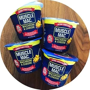 Muscle Mac High Protein Macaroni & Cheese Microwave Cup, 6 cups - Eat What you Love!
