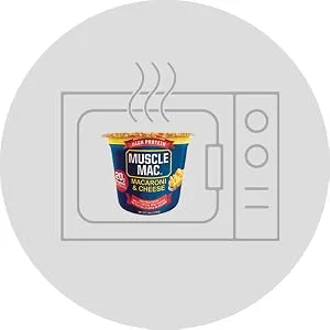 Muscle Mac High Protein Macaroni & Cheese Microwave Cup, 6 cups - Microwavable Cup