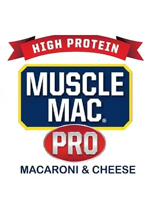 Muscle Mac | Macaroni and Cheese Microwavable Mega Cups, 20 Grams Of Protein Per Serving, Real Cheese, Non-GMO, (12 Cups) - Muscle Mac PRO Probiotic Macaroni & Cheese snack meal high protein non-gmo pasta healthy PRO mac