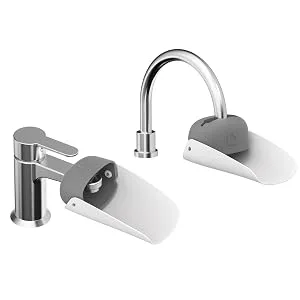 Munchkin Faucet Extender 2 Piece Set, Grey(Pack of 1) - faucet extender