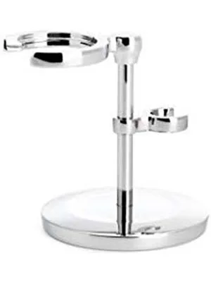 MHLE Chrome Stand for Traditional & Classic Series Safety Razors & Shaving Brushes | Shave Accessory | Modern Design - B005ZD8RWU
