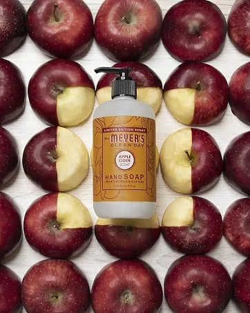 Mrs. Meyer's Liquid Fabric Softener, Infused with Essential Oils, Paraben Free, Honeysuckle Scent, 32 oz (32 Loads) - Apple Cider Hand Soap