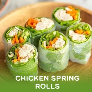 Mr. Spice Organic Thai Peanut Sauce - Salt-Free - Low Fat Marinade - Gluten Free - Vegan - Chicken Spring Rolls