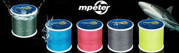 mpeter Armor Braided Fishing Line, Abrasion Resistant Braided Lines, High Sensitivity and Zero Stretch, 4 Strands to 8 Strands with Smaller Diameter Blue 128-Yard/10LB - product information 1