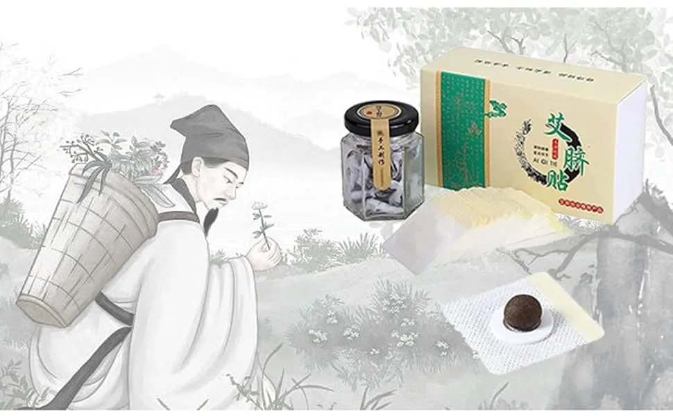 Moxibustion Belly Button Patch for Men and Women 30Pcs/Box Wormwood 30pcs - product information 1