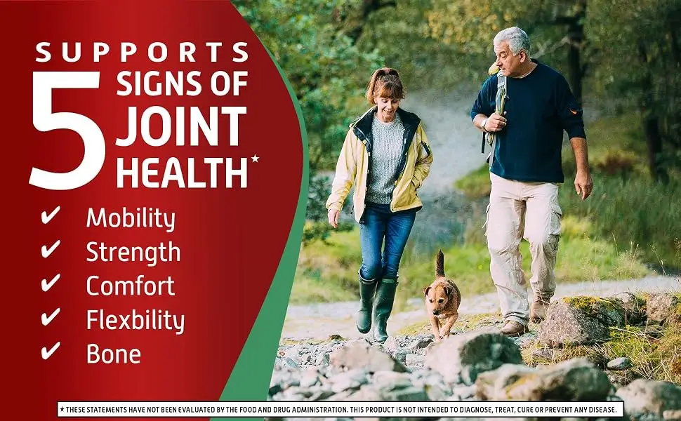 Move Free Advanced Glucosamine Chondroitin MSM Joint Support Supplement, Supports Mobility Comfort Strength Flexibility & Bone - 3x120 Bottles (120 servings)* - Move Free Advanced Glucosamine MSM Joint Support Mobility Comfort Strength Flexibility Bone