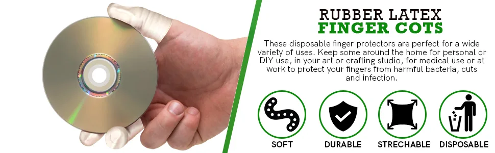 MountainAir -Finger Cots  Disposable Finger Protectors - Finger Covers for Finger Tips - Electronic Repairs and More  Finger Tips Rubber Gloves Disposable Guards  250pcs  Medium - footer