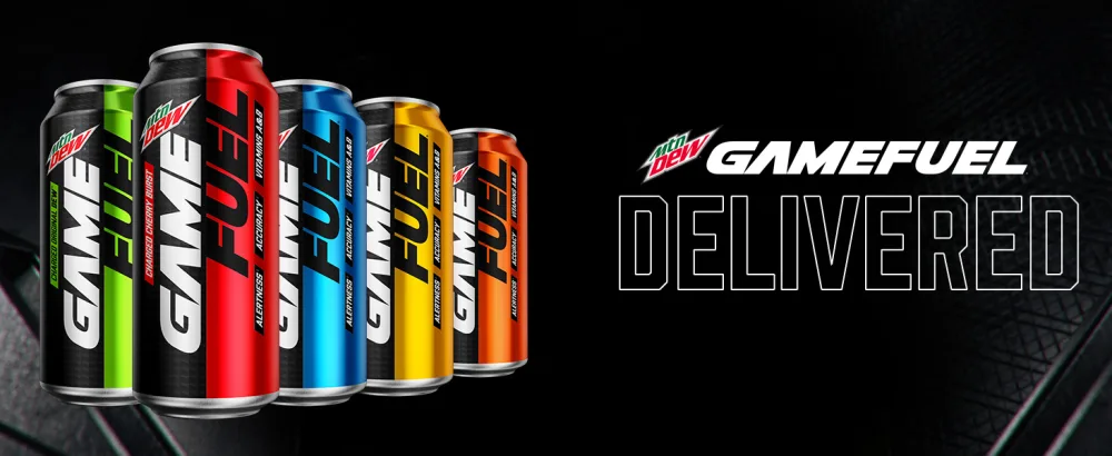 Mountain Dew Game Fuel, 4 Flavor Variety Pack, 16oz Cans (12 Pack), Vitamins A + B (Packaging May Vary) - mountain dew gamefuel