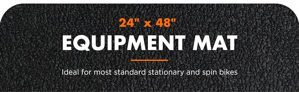 MotionTex Exercise Equipment Mat for Under Stationary Bike 24" x 48" - product information 2