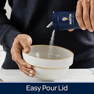 Morton Kosher Salt, Coarse, 48 Ounce - Easy pour lid