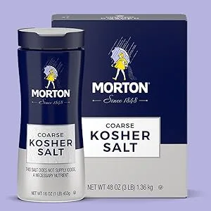Morton Kosher Salt, Coarse, 16 Ounce - Coarse Kosher Salt