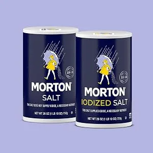 Morton Iodized Salt, 26-Ounce (Pack of 24) Iodized 26 Ounce (Pack of 24) - Morton Salt Table Salt
