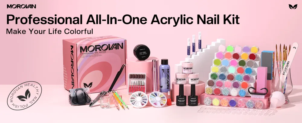 Morovan Monomer Acrylic Nail Liquid 4 OZ. for Doing Acrylic Nails Nail Extension Nail Art Non-Yellow Acrylic Nail Auxiliary Fluid - acrylic nail kit