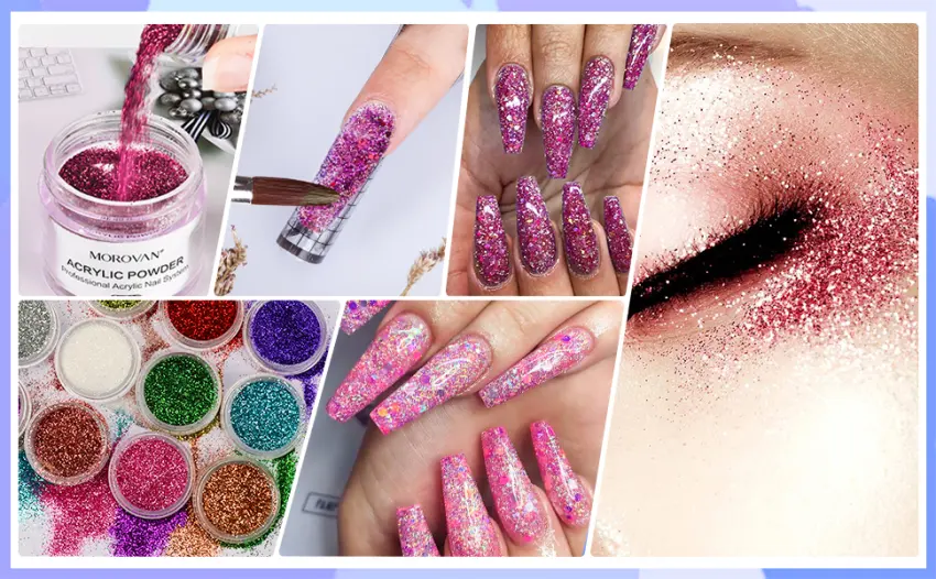 Morovan Acrylic Nail Kit with Drill - Professional Nail Kit Acrylic Set with Everything for Beginners Glitter Powders Brush Forms Starters DIY Nail Art Extension - acrylic nail kit