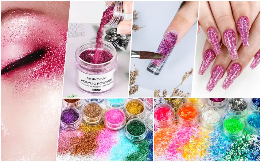 Morovan Acrylic Nail Kit with Drill - Professional Nail Kit Acrylic Set with Everything for Beginners Glitter Acrylic Powder for Nail Extension DIY Complete Starter Set Pink - acrylic nail kit with everything
