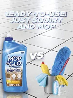 Mop & Glo Professional Multi-Surface Floor Cleaner, Fresh Citrus Scent, 64 Oz - ready to use
