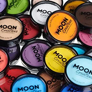 Moon Creations Pro Face & Body Paint Cake Pots Light Pink - Professional Water Based Face Paint Makeup for Adults, Kids - 1.26oz - Moon Creations - Pro Face & Body Paint Cake Pots