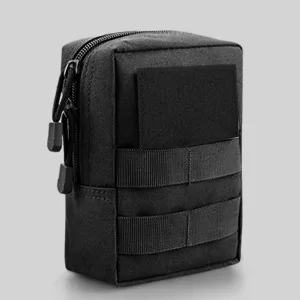 Monoki Molle Pouches, 2 Pack Tactical Waist Bag Water-Resistant EDC Small Pouch Bags with D-Ring Hooks Black - product information 20
