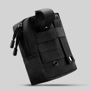 Monoki Molle Pouches, 2 Pack Tactical Waist Bag Water-Resistant EDC Small Pouch Bags with D-Ring Hooks Black - product information 22