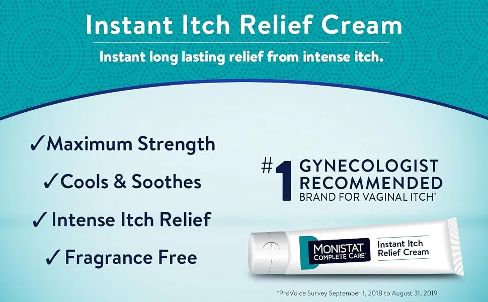 Monistat Care Relief Pack, Chafing Relief Powder Gel & Intense Itch Relief Cream - Monistat Relief Pack